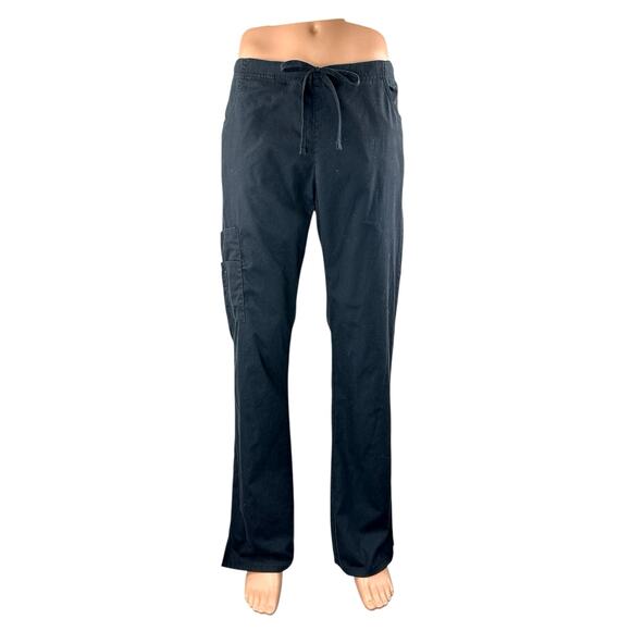 Dickies Men's Blue Drawstring High Waist Straight Trousers Cargo Pants One Size - Picture 1 of 4